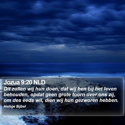 Jozua 9:20 NLD Bible Verse Image
