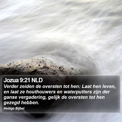 Jozua 9:21 NLD Bible Verse Image