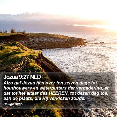 Jozua 9:27 NLD Bible Verse Image