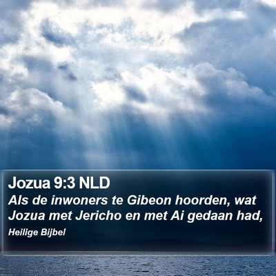 Jozua 9:3 NLD Bible Verse Image