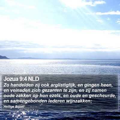 Jozua 9:4 NLD Bible Verse Image