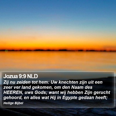 Jozua 9:9 NLD Bible Verse Image