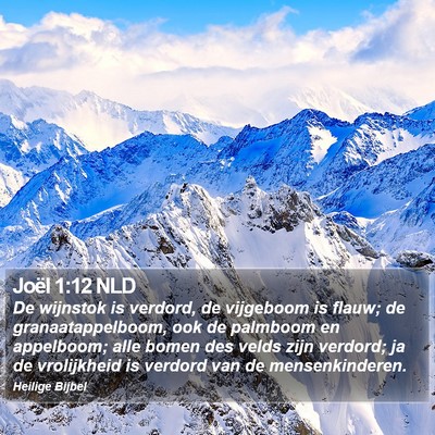 Joël 1:12 NLD Bible Verse Image