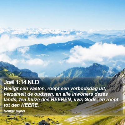 Joël 1:14 NLD Bible Verse Image
