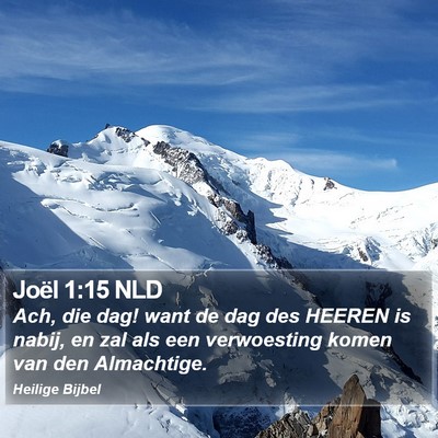 Joël 1:15 NLD Bible Verse Image