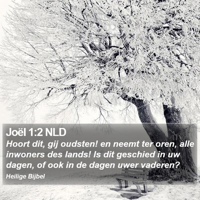Joël 1:2 NLD Bible Verse Image