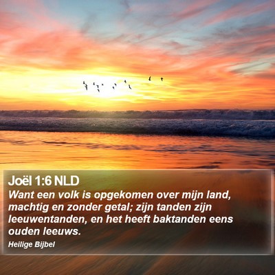 Joël 1:6 NLD Bible Verse Image