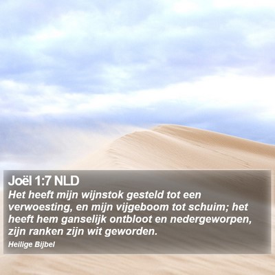 Joël 1:7 NLD Bible Verse Image