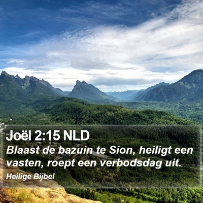 Joël 2:15 NLD Bible Verse Image