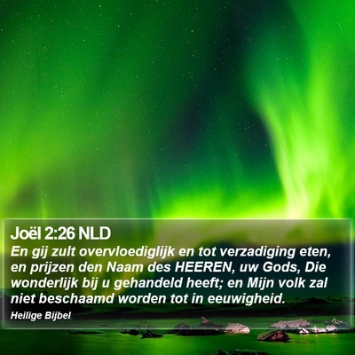 Joël 2:26 NLD Bible Verse Image