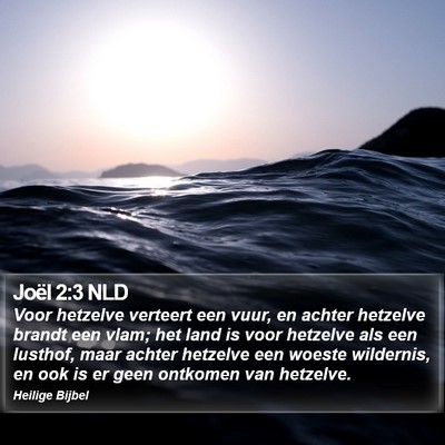 Joël 2:3 NLD Bible Verse Image