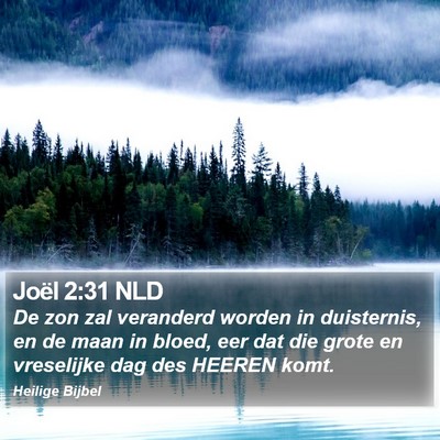 Joël 2:31 NLD Bible Verse Image