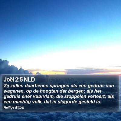 Joël 2:5 NLD Bible Verse Image