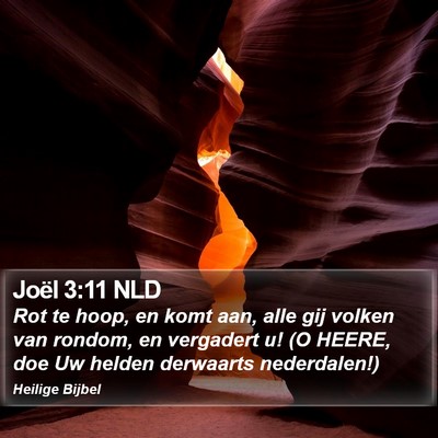 Joël 3:11 NLD Bible Verse Image