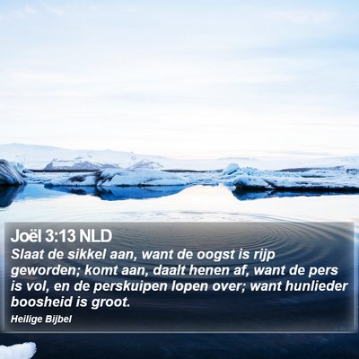 Joël 3:13 NLD Bible Verse Image