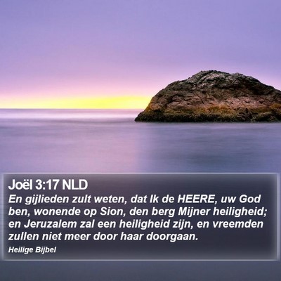 Joël 3:17 NLD Bible Verse Image