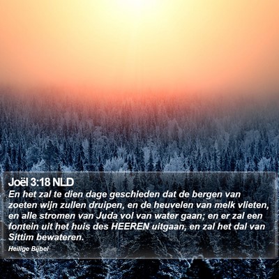 Joël 3:18 NLD Bible Verse Image