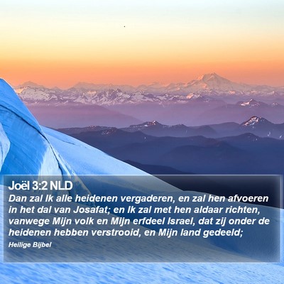 Joël 3:2 NLD Bible Verse Image