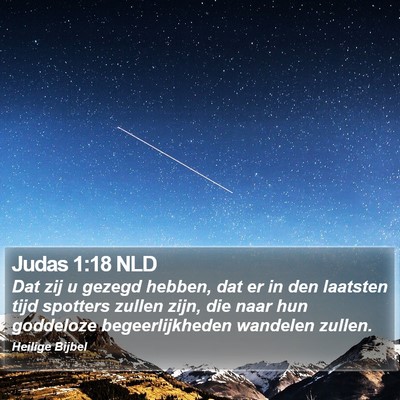 Judas 1:18 NLD Bible Verse Image