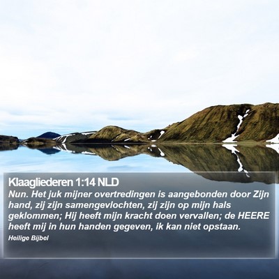 Klaagliederen 1:14 NLD Bible Verse Image