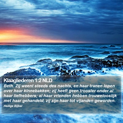 Klaagliederen 1:2 NLD Bible Verse Image