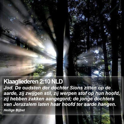 Klaagliederen 2:10 NLD Bible Verse Image
