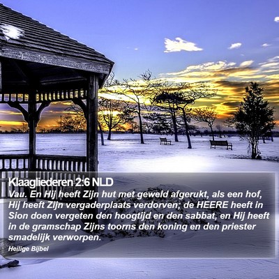 Klaagliederen 2:6 NLD Bible Verse Image