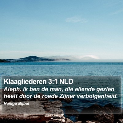 Klaagliederen 3:1 NLD Bible Verse Image