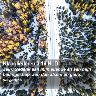 Klaagliederen 3:19 NLD Bible Verse Image