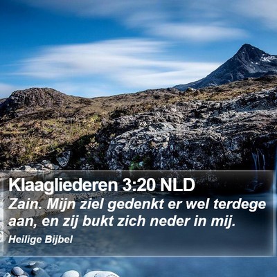 Klaagliederen 3:20 NLD Bible Verse Image