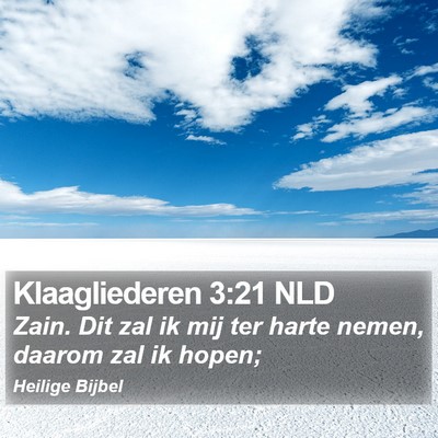 Klaagliederen 3:21 NLD Bible Verse Image