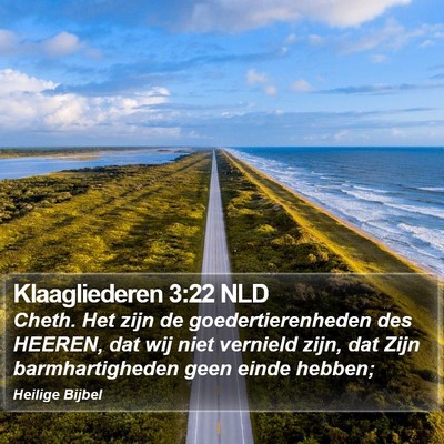 Klaagliederen 3:22 NLD Bible Verse Image