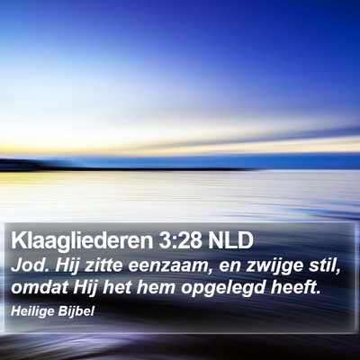 Klaagliederen 3:28 NLD Bible Verse Image