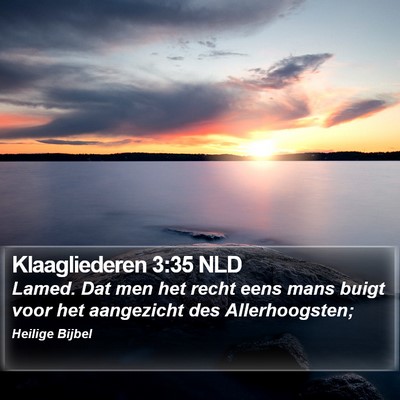 Klaagliederen 3:35 NLD Bible Verse Image