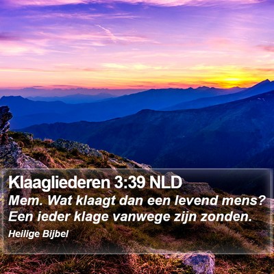 Klaagliederen 3:39 NLD Bible Verse Image