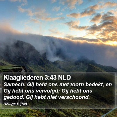 Klaagliederen 3:43 NLD Bible Verse Image