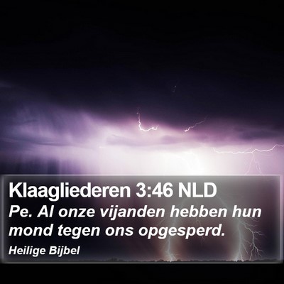 Klaagliederen 3:46 NLD Bible Verse Image
