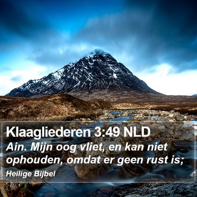 Klaagliederen 3:49 NLD Bible Verse Image