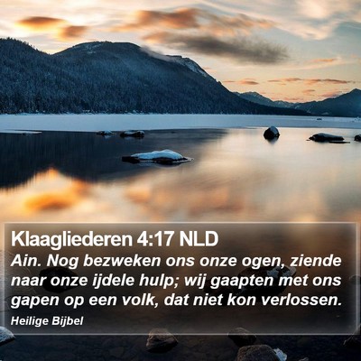 Klaagliederen 4:17 NLD Bible Verse Image