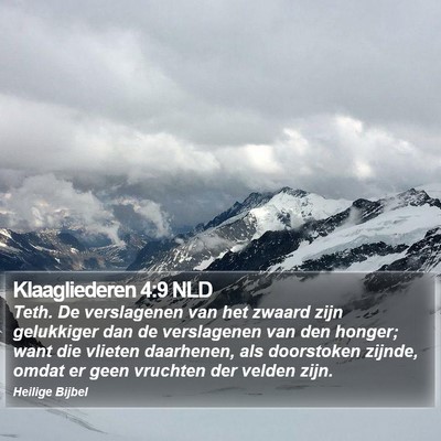 Klaagliederen 4:9 NLD Bible Verse Image