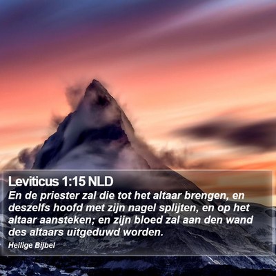Leviticus 1:15 NLD Bible Verse Image