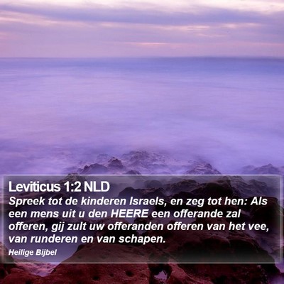 Leviticus 1:2 NLD Bible Verse Image