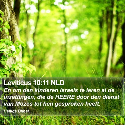 Leviticus 10:11 NLD Bible Verse Image
