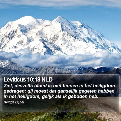 Leviticus 10:18 NLD Bible Verse Image