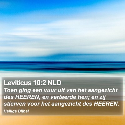 Leviticus 10:2 NLD Bible Verse Image