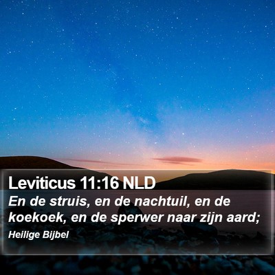 Leviticus 11:16 NLD Bible Verse Image