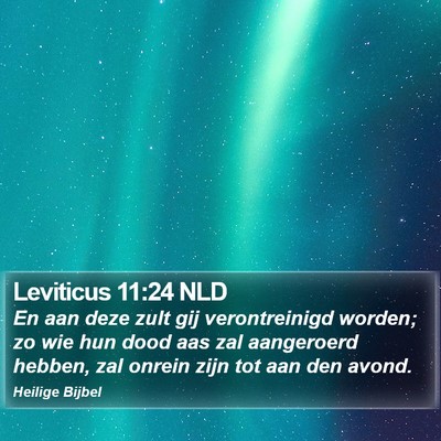 Leviticus 11:24 NLD Bible Verse Image