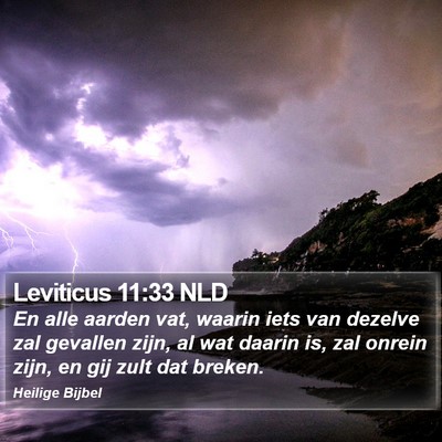 Leviticus 11:33 NLD Bible Verse Image