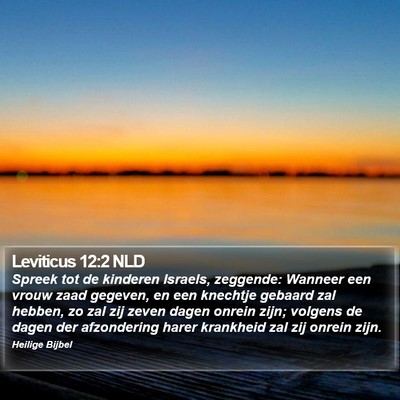 Leviticus 12:2 NLD Bible Verse Image