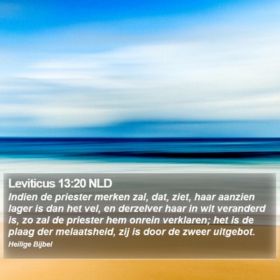 Leviticus 13:20 NLD Bible Verse Image